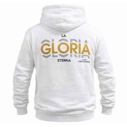 Hoodie Atlético Nacional Oficial conmebol libertadores silueta blanco