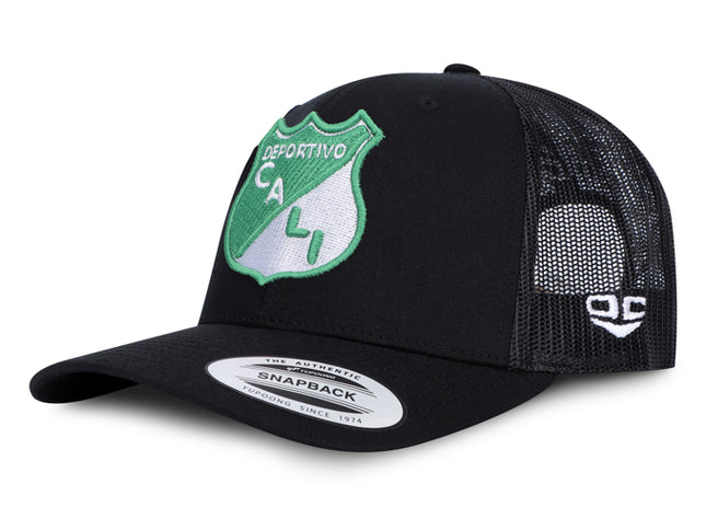 Gorra Deportivo Cali Oficial Flexfit 6606 Negro