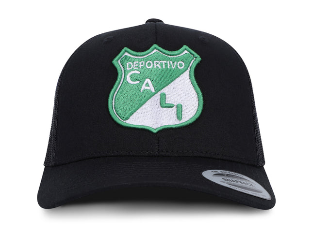 Gorra Deportivo Cali Oficial Flexfit 6606 Negro