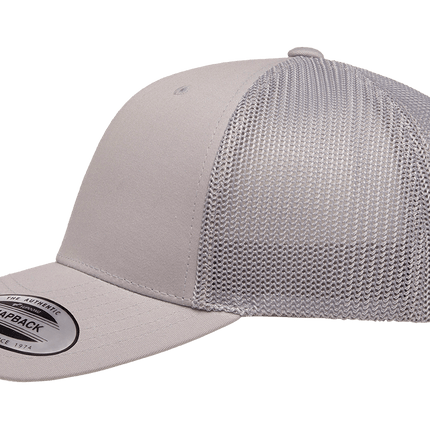 Gorra Flexfit 6606 Retro trucker gris claro