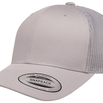 Gorra Flexfit 6606 Retro trucker gris claro
