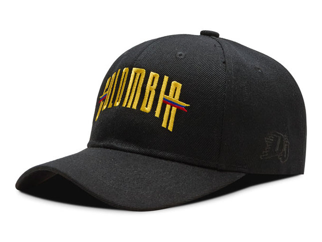 Gorra DJ caps Souvenir Colombia banderas negra