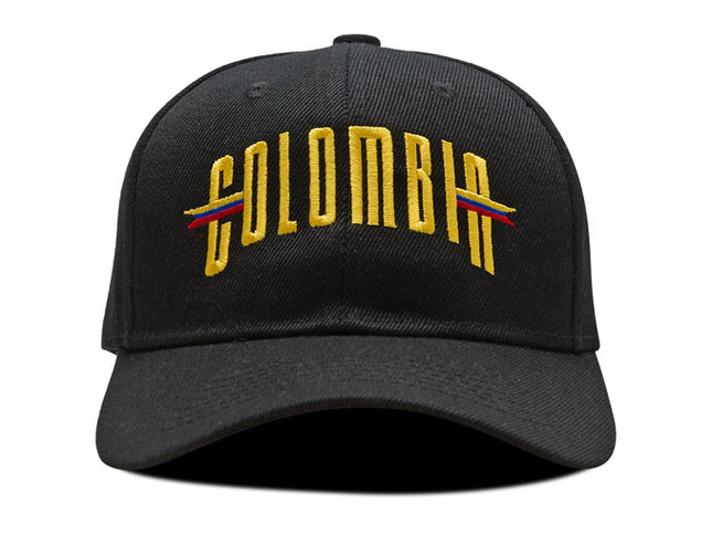 Gorra DJ caps Souvenir Colombia banderas negra
