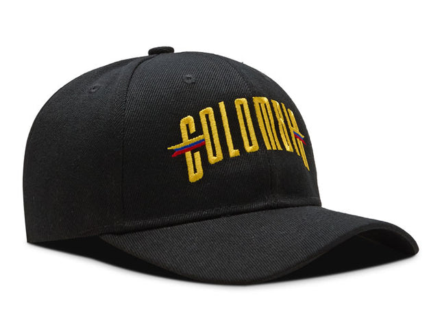 Gorra DJ caps Souvenir Colombia banderas negra