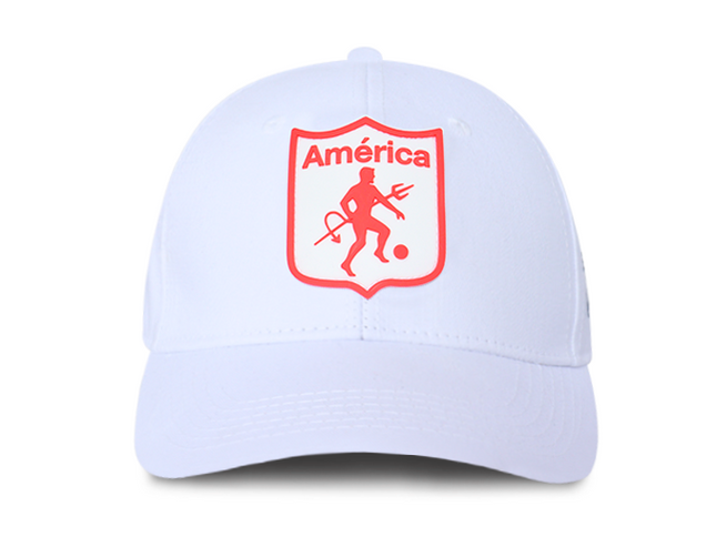 Gorra América de Cali Oficial OC Caps Conmebol libertadores femenina Blanca