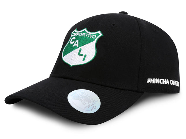 Deportivo Cali Gorra Oficial Negra Cerrada Oc Caps