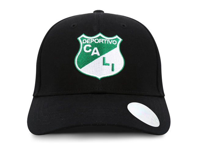 Deportivo Cali Gorra Oficial Negra Cerrada Oc Caps