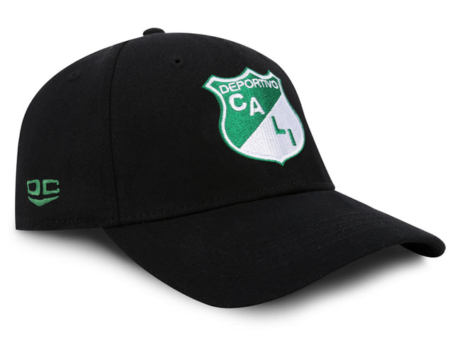 Deportivo Cali Gorra Oficial Negra Cerrada Oc Caps