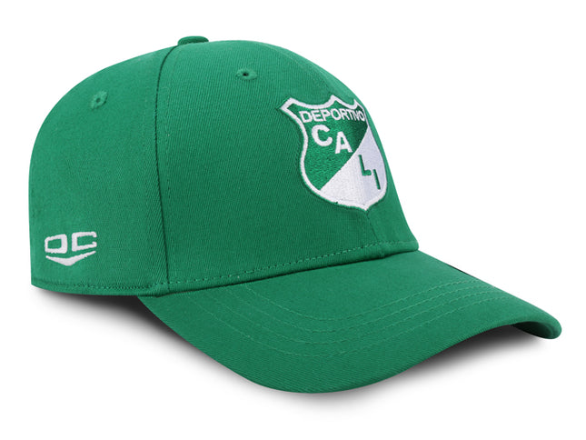 Deportivo Cali Gorra Oficial Verde Cerrada Oc Caps