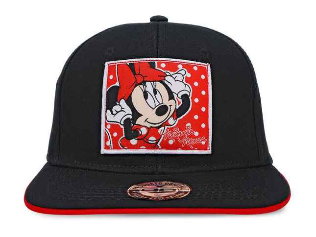 Gorra Minnie Mouse Disney Original Plana Negro/Rojo Oc Caps