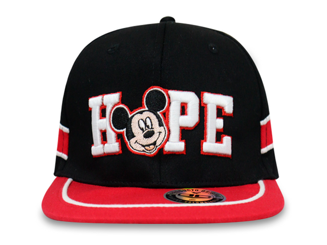 GORRA MICKEY MOUSE DISNEY ORIGINAL PLANA HOPE NEGRA