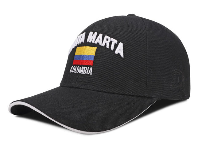 Gorra Santa Marta Colombia Souvenir Negro OC Caps
