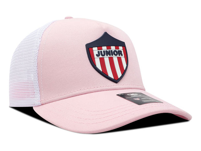 Gorra Junior FC Oficial de Malla FJL-007 rosa/blanco