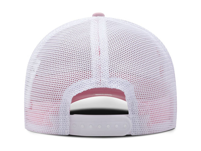Gorra Junior FC Oficial de Malla FJL-007 rosa/blanco
