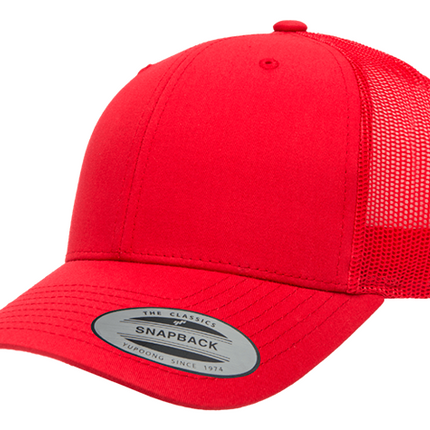 Gorra Flexfit 6606 Retro trucker Roja