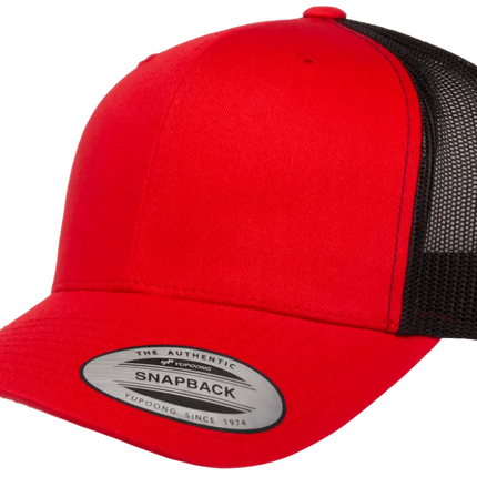 Gorra Flexfit 6606T Retro trucker Rojo/ Negro