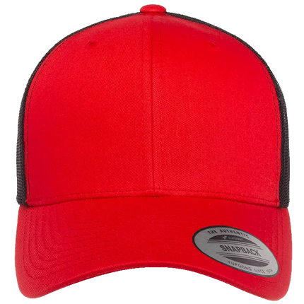 Gorra Flexfit 6606T Retro trucker Rojo/ Negro