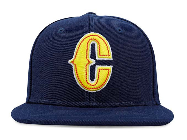 Gorra Selección Colombia de Béisbol Oficial Fánaticos Plana Azul oscuro