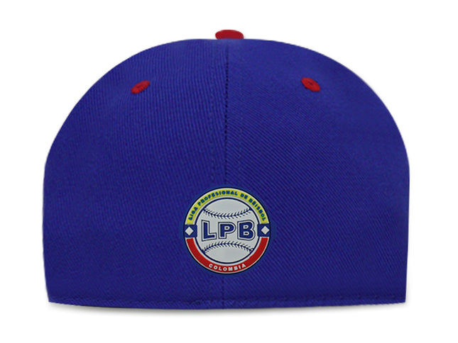 Gorra Caimanes de Barranquilla Oficial Competencia Cerrada Azul/Rojo Plana