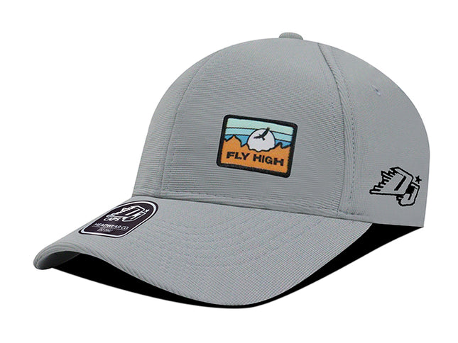 Gorra deportiva DJ Caps Fly high gris silvestre