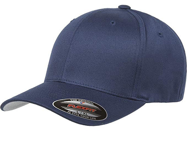 Gorra Flexfit 6277 Clásica Cerrada Azul Oscuro