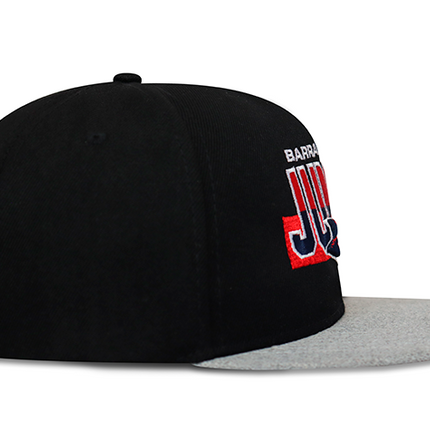 Gorra Junior FC Oficial Gris/Negro Plana