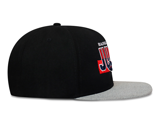 Gorra Junior FC Oficial Gris/Negro Plana