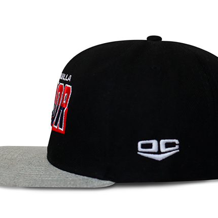 Gorra Junior FC Oficial Gris/Negro Plana