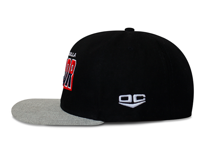 Gorra Junior FC Oficial Gris/Negro Plana