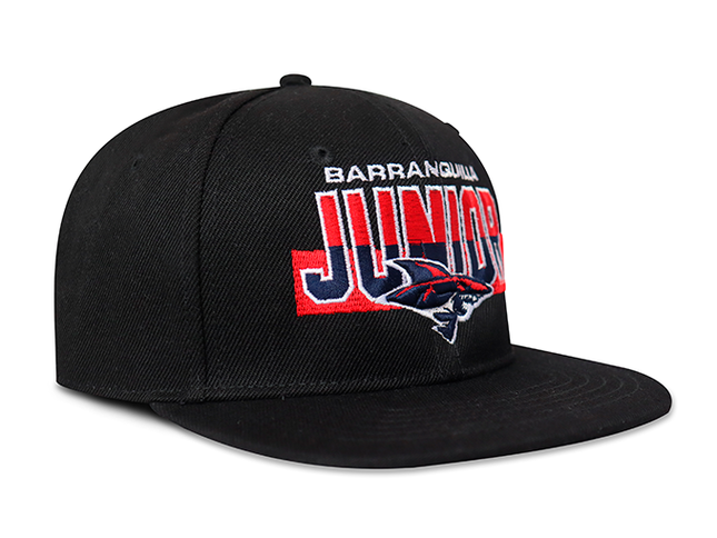 Gorra Junior FC Oficial Negro Plana