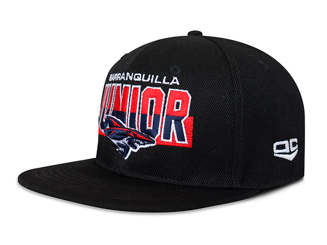 Gorra Junior FC Oficial Negro Plana