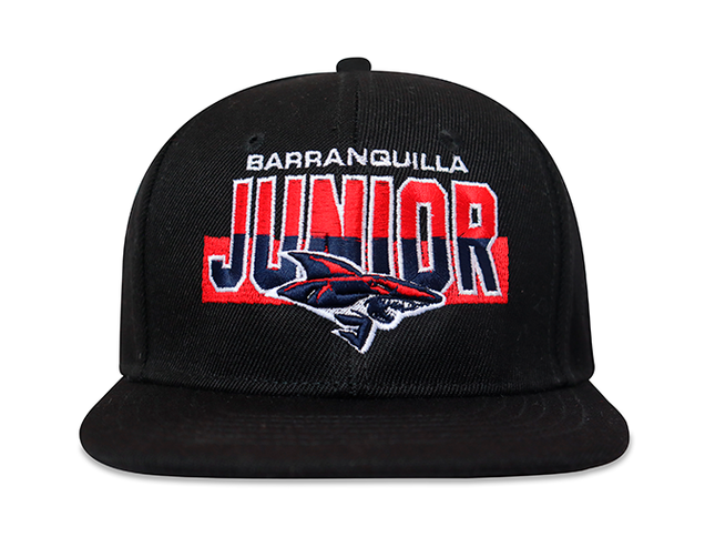 Gorra Junior FC Oficial Negro Plana