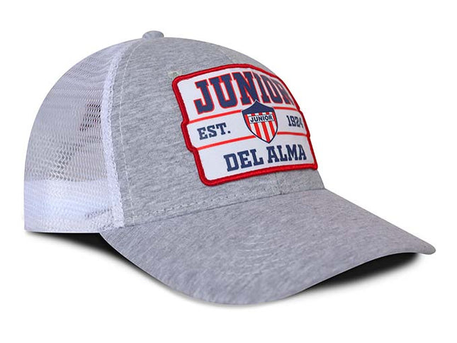 Gorra Junior FC Oficial Gris de Malla