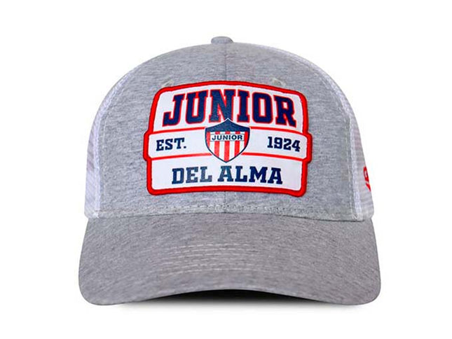 Gorra Junior FC Oficial Gris de Malla