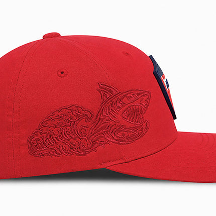 Gorra Junior F.C Oficial Flexfit 6389 roja tiburón