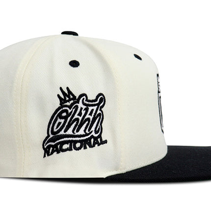Gorra Atlético Nacional Oficial OHH Nacional Flexfit 6089 MT Beige/Negro