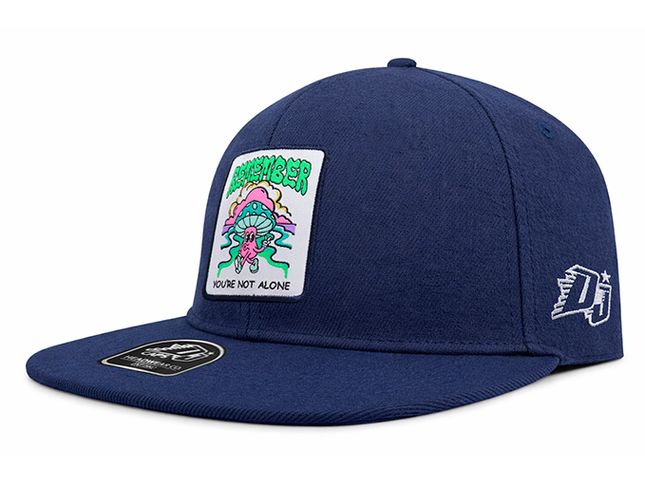 Gorra plana DJ Remember you´re not alone azul oscuro