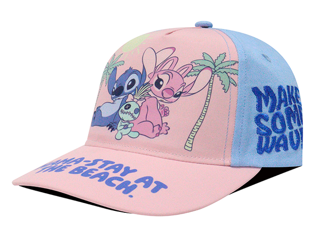 Gorra Lilo & Stitch Disney Original SKM-003 niño nama-stay at the beach rosa/azul