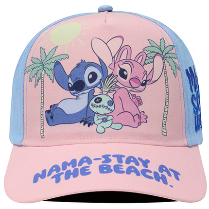 Gorra Lilo & Stitch Disney Original SKM-003 niño nama-stay at the beach rosa/azul