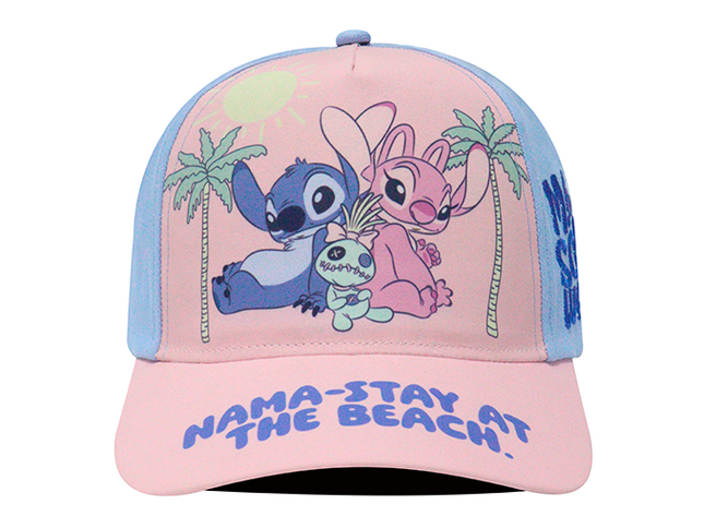 Gorra Lilo & Stitch Disney Original SKM-003 niño nama-stay at the beach rosa/azul