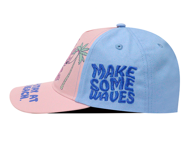 Gorra Lilo & Stitch Disney Original SKM-003 niño nama-stay at the beach rosa/azul