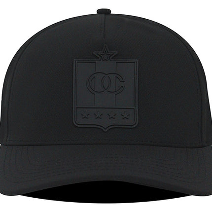 Gorra Once Caldas Oficial deportiva Negra tono a tono