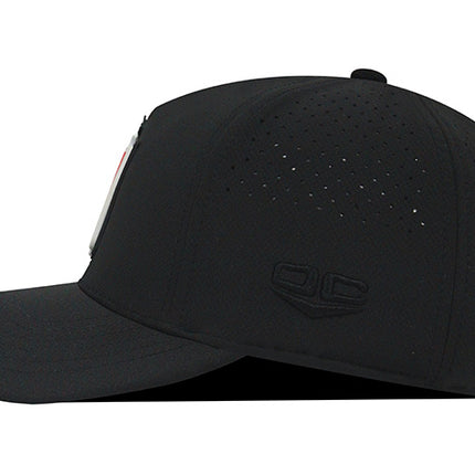 Gorra Once Caldas Oficial deportiva Negra tono a tono
