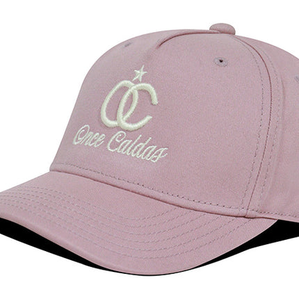 Gorra Once Caldas Oficial palo rosa 2004