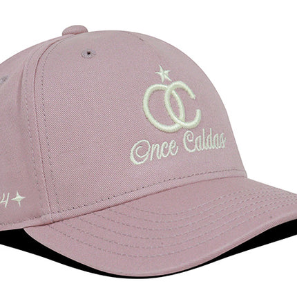 Gorra Once Caldas Oficial palo rosa 2004