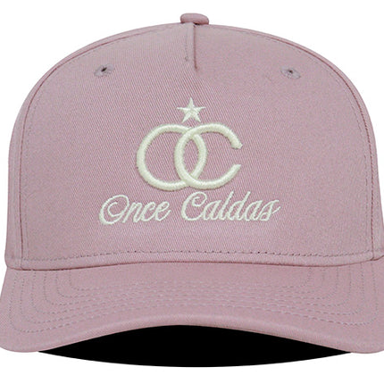 Gorra Once Caldas Oficial palo rosa 2004