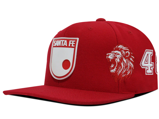Gorra Independiente Santa Fe Oficial OC Caps plana roja
