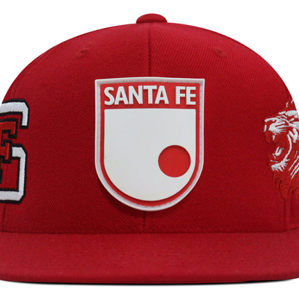 Gorra Independiente Santa Fe Oficial OC Caps plana roja