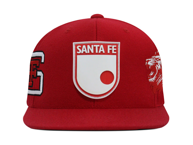 Gorra Independiente Santa Fe Oficial OC Caps plana roja