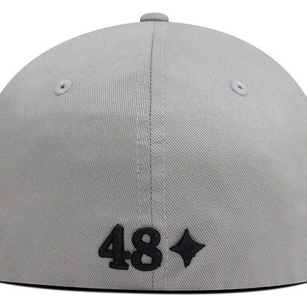 Gorra Independiente Santa Fe Oficial Flexfit 6277 gris escudo vintage